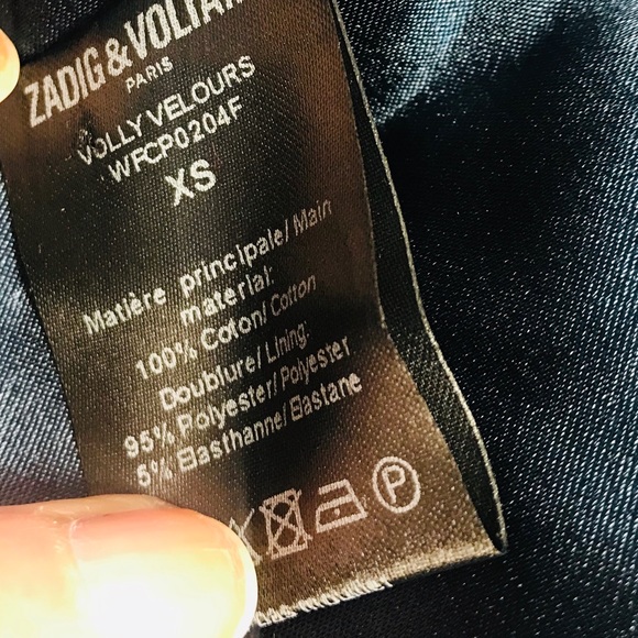 ZADIG & VOLTAIRE VOLLY VELOURS BLAZER - Picture 7 of 8